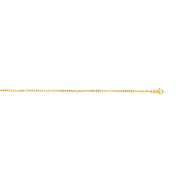 14K Gold 1.8mm Semi-Solid Box Chain  Tennies Jewelry Appleton, WI