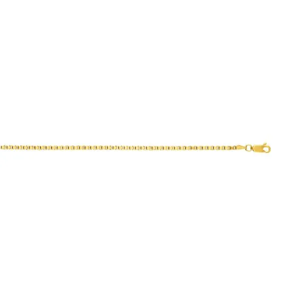 14K Gold 2.5mm Semi-Solid Box Chain  Tennies Jewelry Appleton, WI
