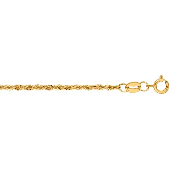 14K Gold 1.5mm Lite Rope Chain  Tennies Jewelry Appleton, WI