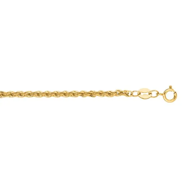 14K Gold 2mm Lite Rope Chain  Tennies Jewelry Appleton, WI