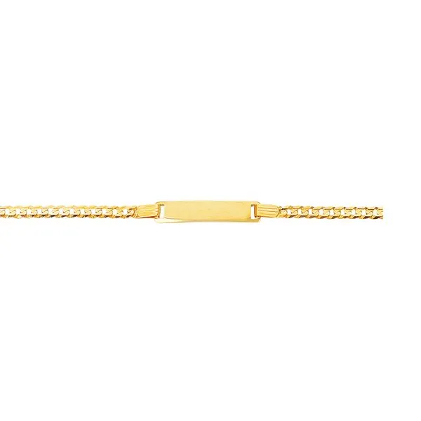 14K Gold Children's Curb ID Bracelet Tennies Jewelry Appleton, WI