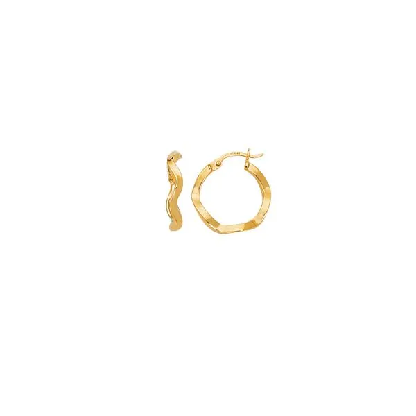 14K Gold Twist Hoop Earring Tennies Jewelry Appleton, WI