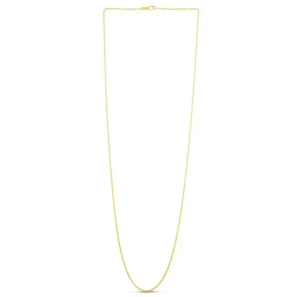 18K Gold 1.4mm Diamond Cut Cable Chain Alan Miller Jewelers Oregon, OH