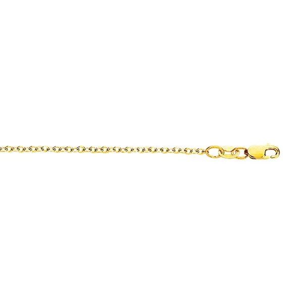 18K Gold 1.5mm Cable Chain  Thomas A. Davis Jewelers Holland, MI
