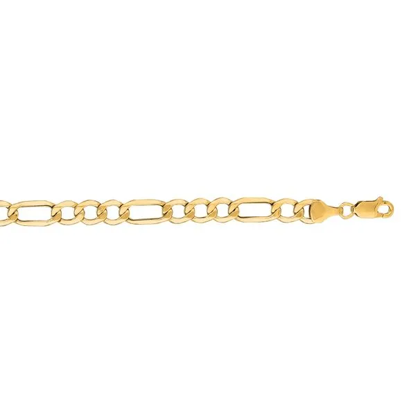14K Gold 6.6mm Lite Figaro Chain Tennies Jewelry Appleton, WI