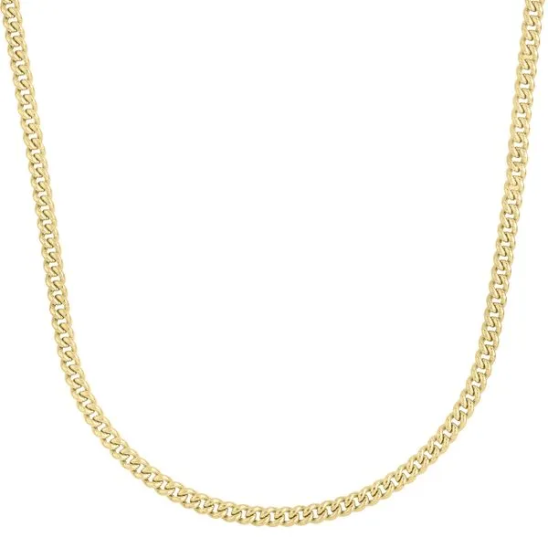 14K Gold 4.1mm Light Gourmette Chain Scirto's Jewelry Lockport, NY