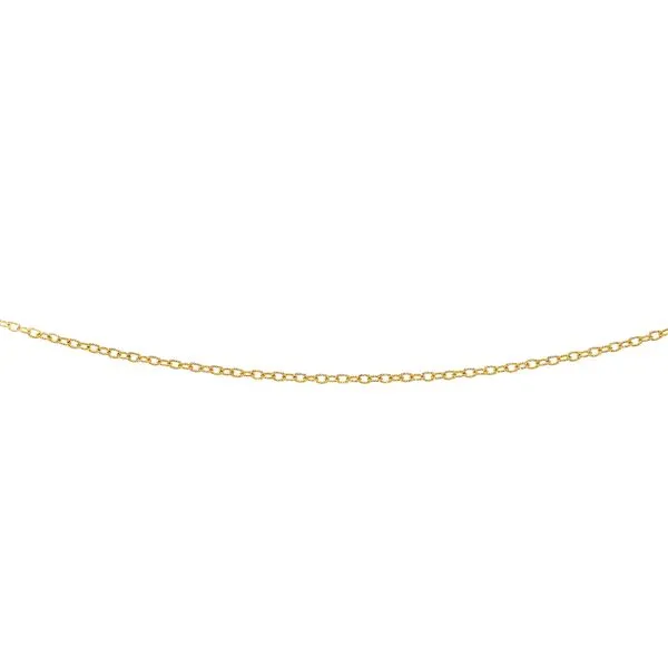 14K Gold 2.5mm Textured Cable Chain  Tennies Jewelry Appleton, WI