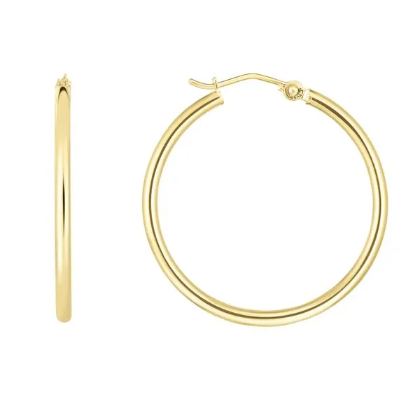 14K Gold 2x30mm Hoops Tennies Jewelry Appleton, WI