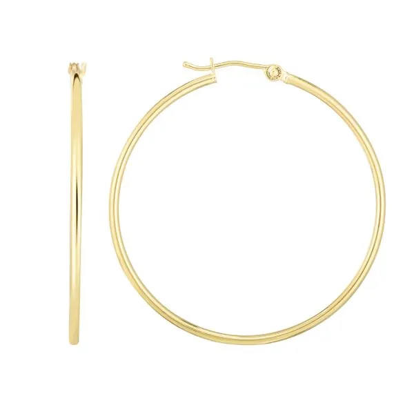 14K Gold 1.5x40mm Hoops Tennies Jewelry Appleton, WI
