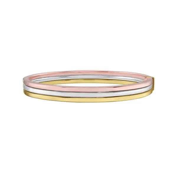 14K Trinity Layered Bangle James & Williams Jewelers Berwyn, IL