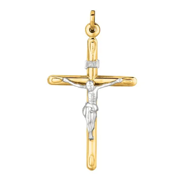 14K Gold Large Crucifix Cross Tennies Jewelry Appleton, WI