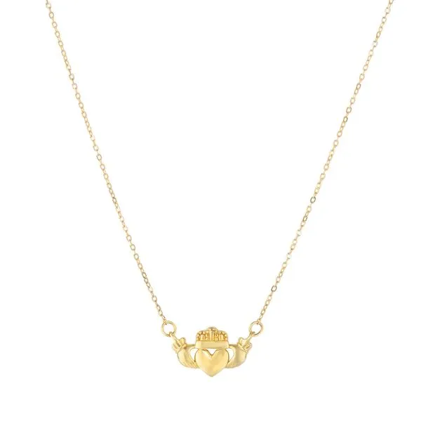 14K Gold Claddagh Necklace Alan Miller Jewelers Oregon, OH