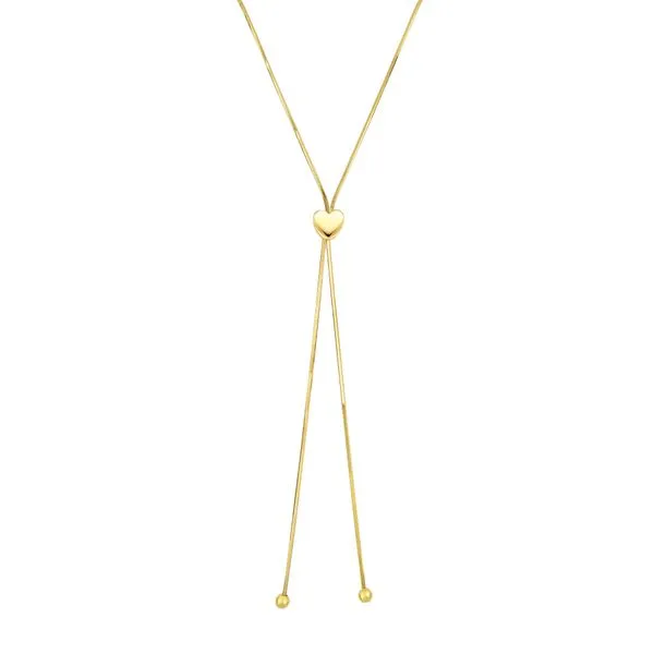 14K Gold Heart Slide Friendship Necklace Tennies Jewelry Appleton, WI