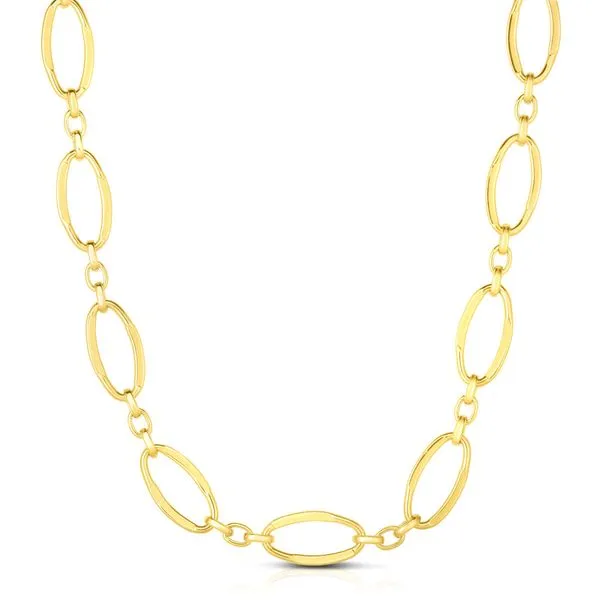 14K Gold Polished Three Plus One Oval Link Chain Tennies Jewelry Appleton, WI