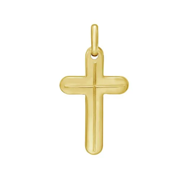 14K Etched Cross Pendant Fairfield Center Jewelers Fairfield, CT