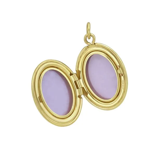 14K Gold Diamond Locket Pendant Alan Miller Jewelers Oregon, OH