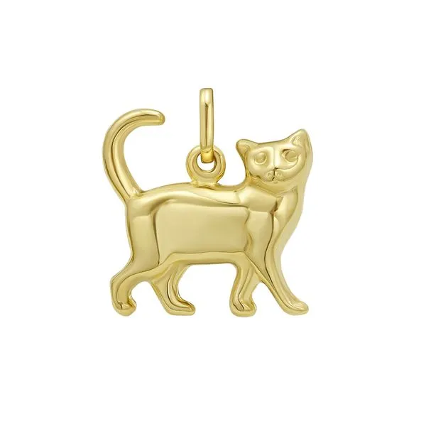14K Gold Cat Charm Alan Miller Jewelers Oregon, OH