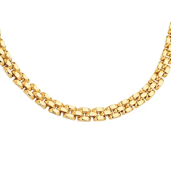 14K Gold 4mm Panther Necklace Tennies Jewelry Appleton, WI