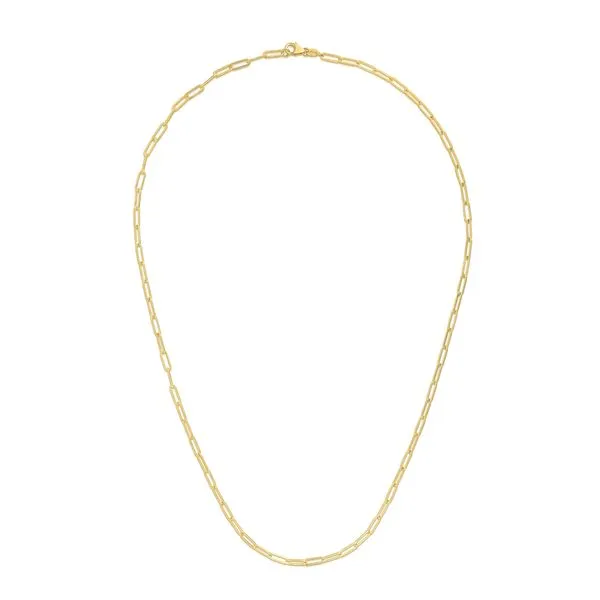 14K Gold 2.1mm Paperclip Chain  Rebel Diamonds New Hampton, IA