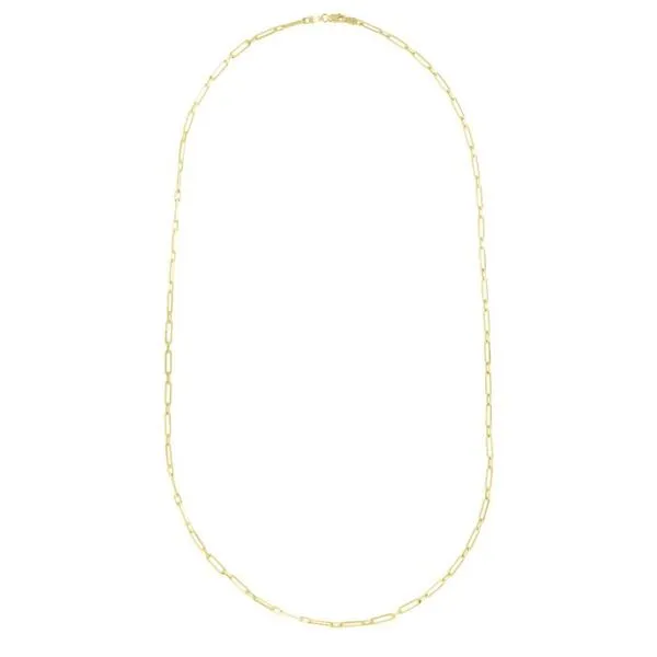 14K Alternating 2.8mm Paperclip Link Chain Tennies Jewelry Appleton, WI