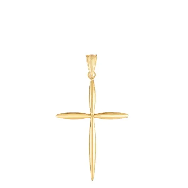 14K Gold Polished Cross Alan Miller Jewelers Oregon, OH