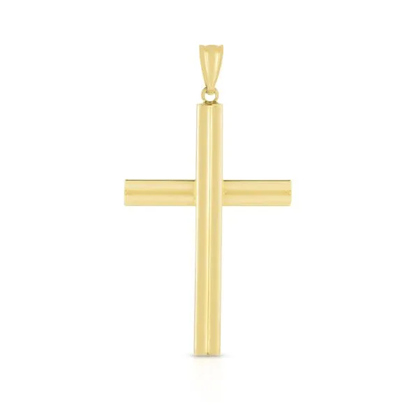 14K Polished Cross Charm Alan Miller Jewelers Oregon, OH