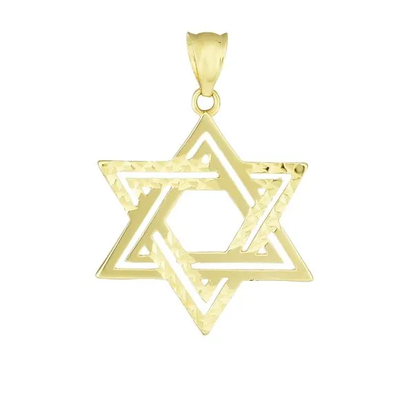 14K Gold Double Row Star of David Tennies Jewelry Appleton, WI