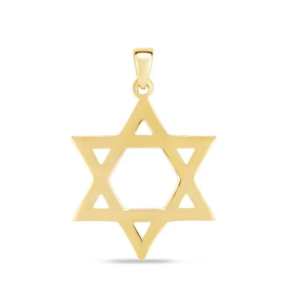 14K Gold Polished Star of David Thomas A. Davis Jewelers Holland, MI