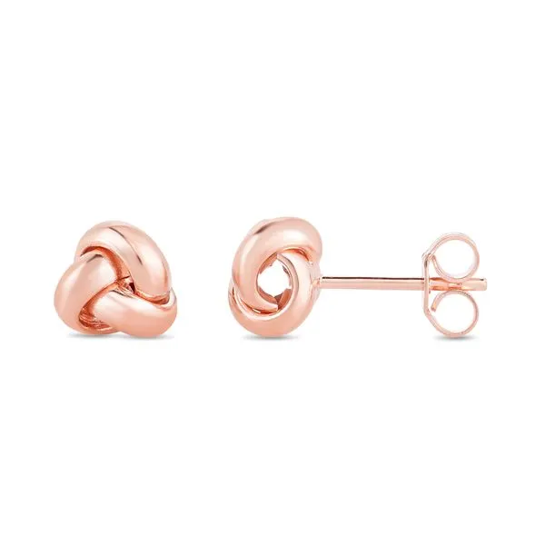 14K Gold Mini Classic Polished Love Knot Stud Earring Tennies Jewelry Appleton, WI