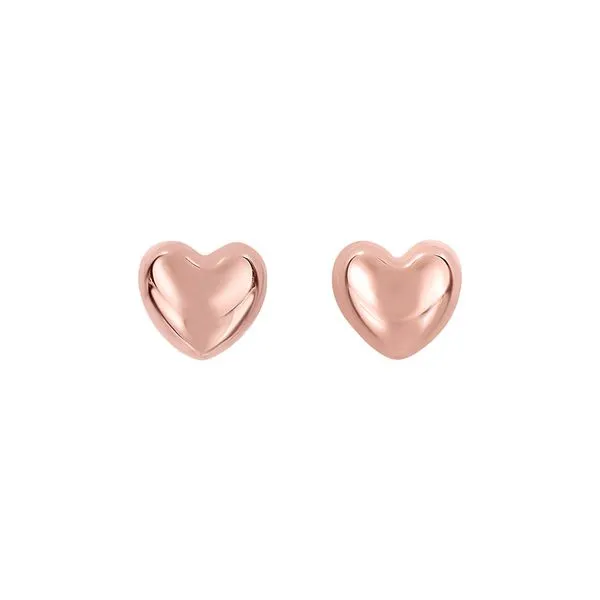 14K Gold Small Polished Heart Post Earring Tennies Jewelry Appleton, WI