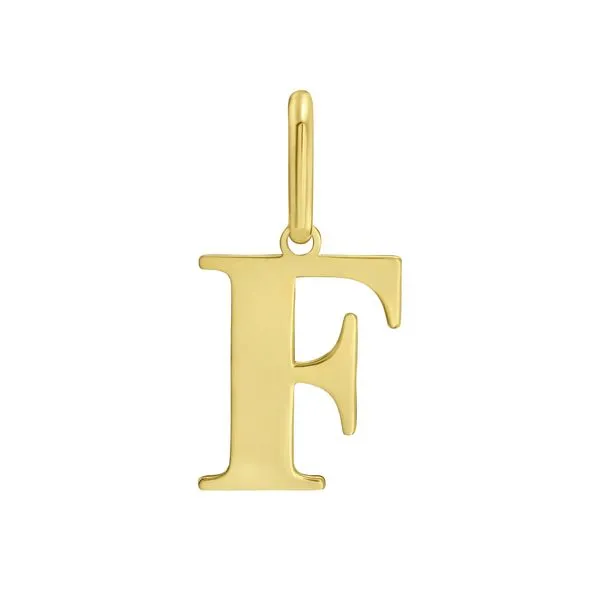 14K Gold Initial F Charm Alan Miller Jewelers Oregon, OH
