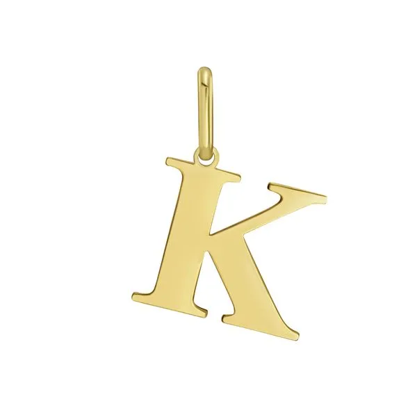 14K Gold Initial K Charm Tennies Jewelry Appleton, WI