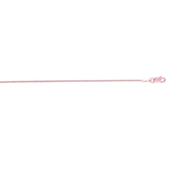 14K Gold 1mm Diamond Cut Round Wheat Chain  Tennies Jewelry Appleton, WI