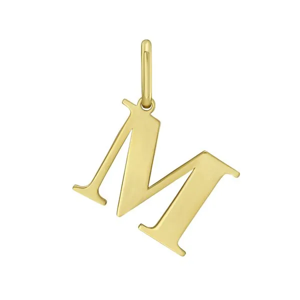 14K Gold Initial M Charm Clater Jewelers Louisville, KY