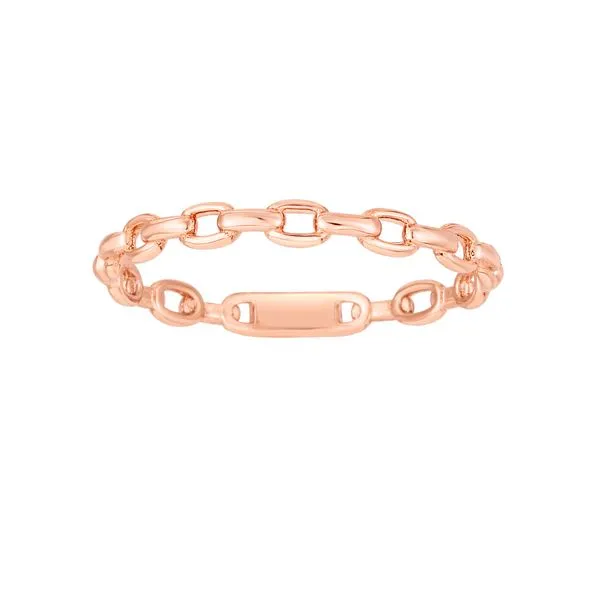 14K Rose Gold Oval Links Ring Tennies Jewelry Appleton, WI