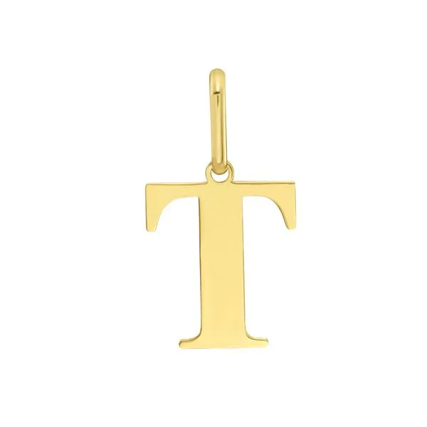 14K Gold Initial T Charm Tennies Jewelry Appleton, WI