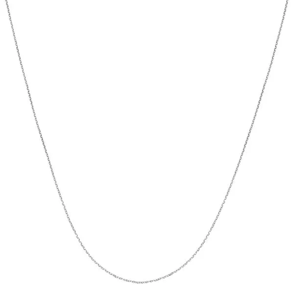 Platinum 0.87mm Diamond Cut Cable Chain Alan Miller Jewelers Oregon, OH