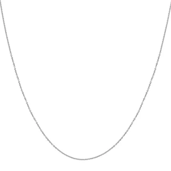 Platinum 1.2mm Oval Cable Chain Tennies Jewelry Appleton, WI