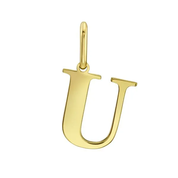 14K Gold Initial U Charm Alan Miller Jewelers Oregon, OH