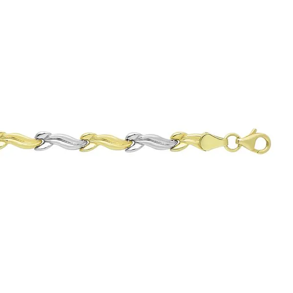 14K Two-tone Gold Stampato Bracelet Alan Miller Jewelers Oregon, OH