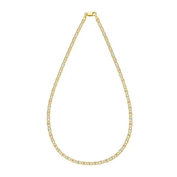 14K Gold 3.5mm Pave Valentino Chain Tennies Jewelry Appleton, WI