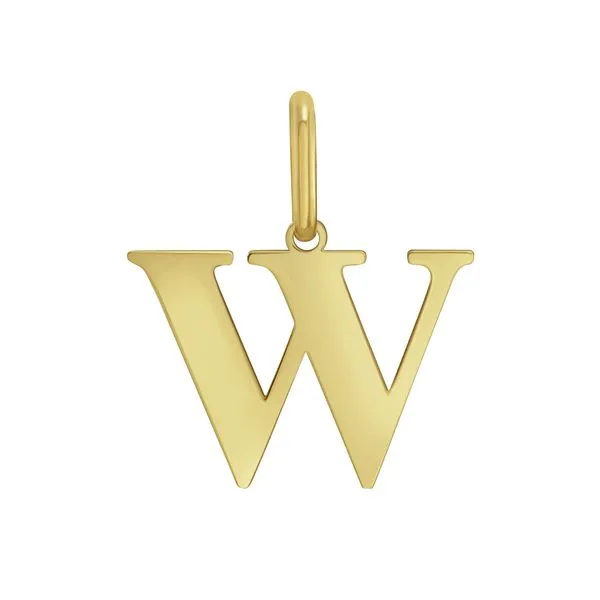 14K Gold Initial W Charm Clater Jewelers Louisville, KY
