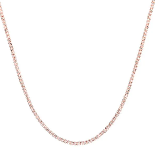 14K Rose 3.3mm Two-Tone Fancy Ice Chain  James & Williams Jewelers Berwyn, IL
