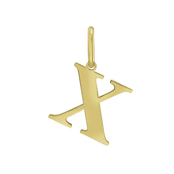 14K Gold Initial X Charm Tennies Jewelry Appleton, WI