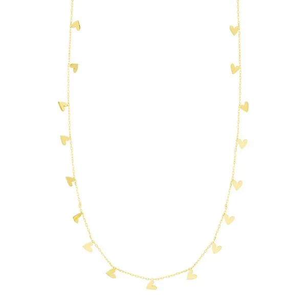 14K Gold Dangling Hearts Necklace Tennies Jewelry Appleton, WI
