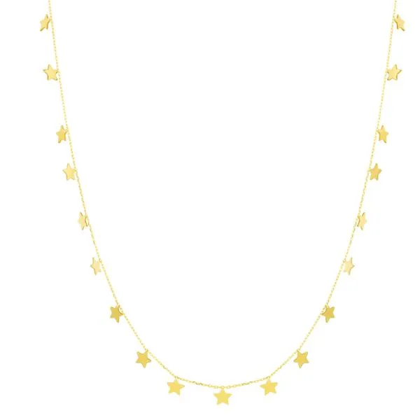 14K Gold Dangling Stars Necklace Tennies Jewelry Appleton, WI