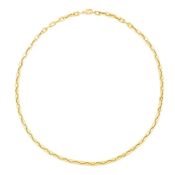 14K Corto Link Paperclip Chain Necklace Alan Miller Jewelers Oregon, OH
