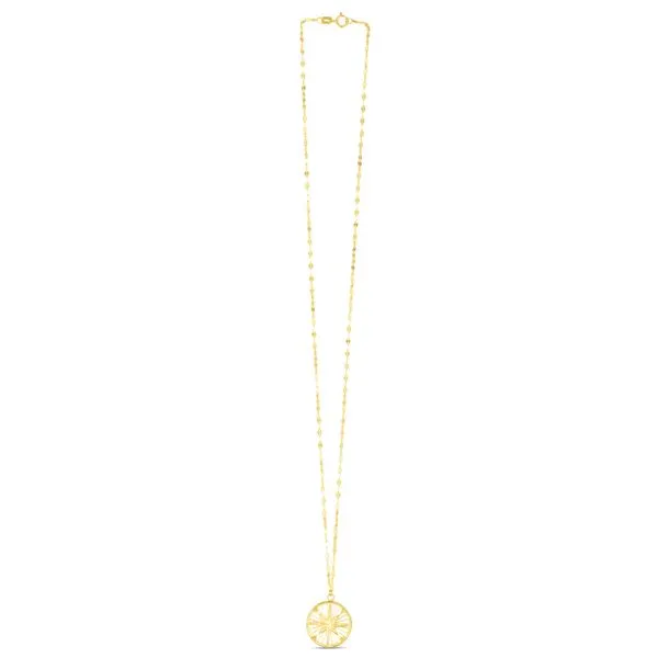 14K Medallion Compass Necklace Tennies Jewelry Appleton, WI