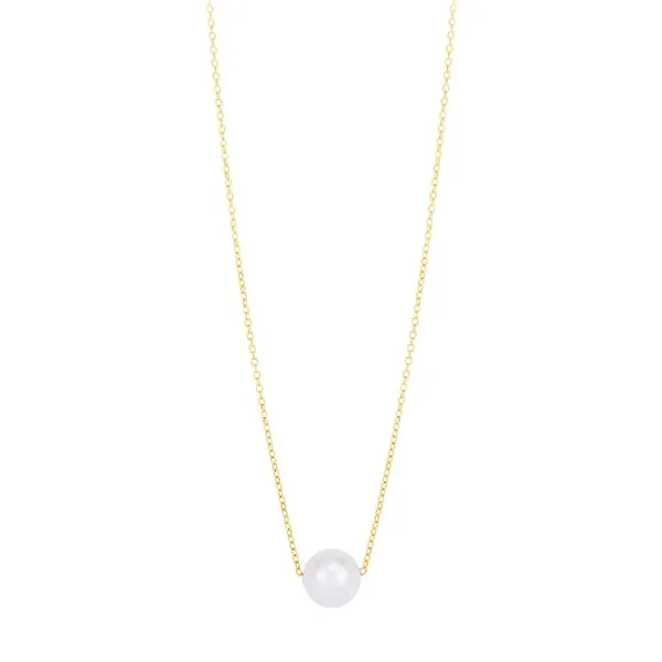 14K Pearl Necklace Solitaire Tennies Jewelry Appleton, WI