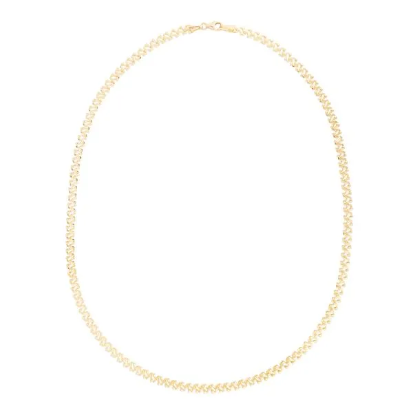 14K Gold Textured Fancy Chain Alan Miller Jewelers Oregon, OH
